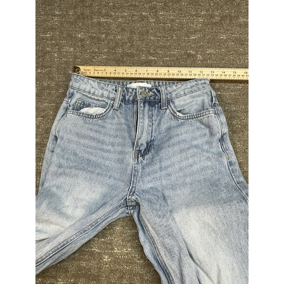 Women’s Vervet Size 24 distressed Jeans Light Wash Baggy Straight Boyfriend - Picture 4 of 11